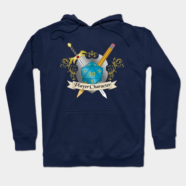 Player Character Crest Hoodie by NashSketches